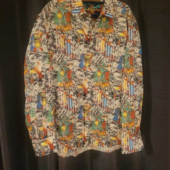 Robert Graham Christmas Button Down Shirt - Medium - Picture 1 of 4